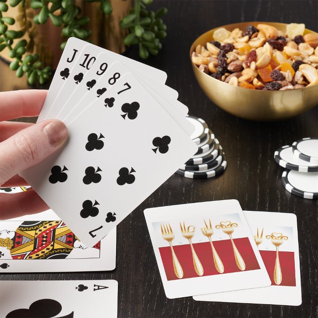 Jeu De Cartes Cartes de jeu Gold Forks (Créateur téléchargé)