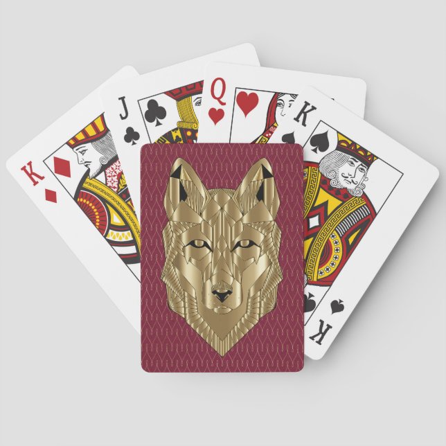 Jeu De Cartes Cartes de jeu Gold Wolf (dos)