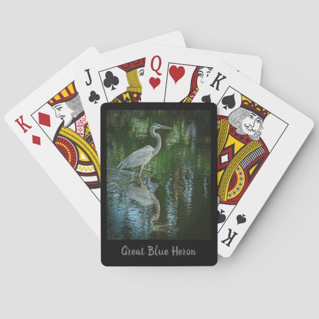 Jeu De Cartes Cartes de jeu "Great Blue Heron" (dos)