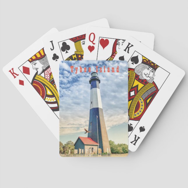 Jeu De Cartes Cartes de jeu - Île Tybee (dos)
