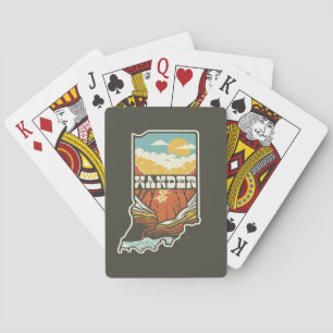 Jeu De Cartes Cartes de jeu Indiana Wander - Vert