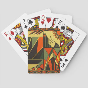 Jeu De Cartes Cartes de jeu inspirées par cru d'art déco