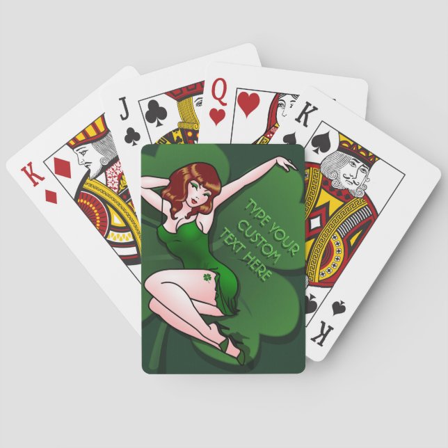 Jeu De Cartes Cartes de jeu Lucky Luck Cartes personnalisées (dos)