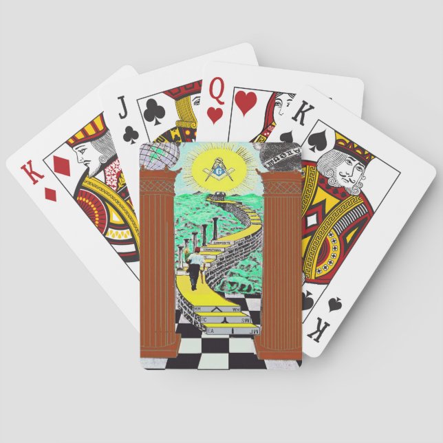 Jeu De Cartes Cartes de jeu maçonniques de Shriner (dos)