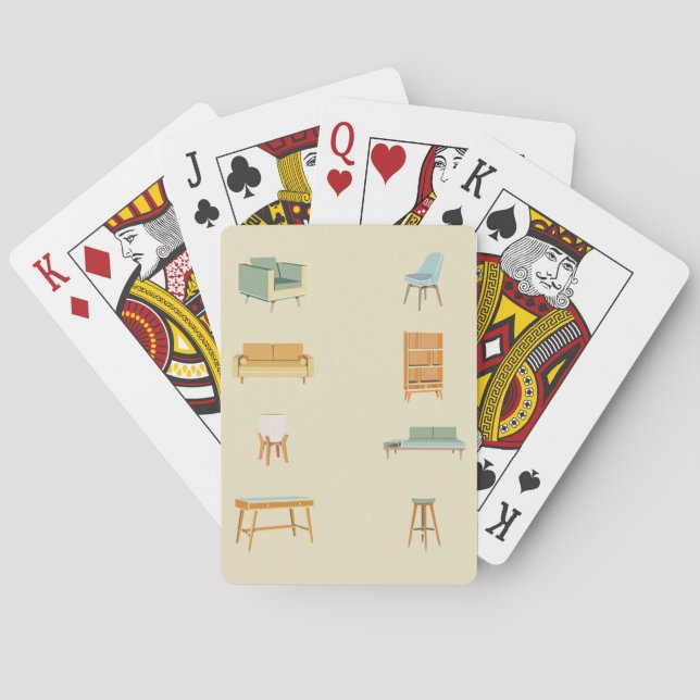 Jeu De Cartes Cartes De Jeu Modernes Rétro (dos)