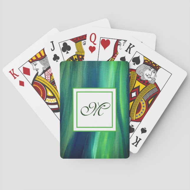 Jeu De Cartes Cartes de jeu Monogramme Green Life (dos)