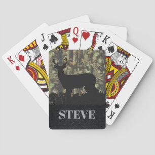 Jeu De Cartes Cartes de jeu nommées de chasse de cerfs communs