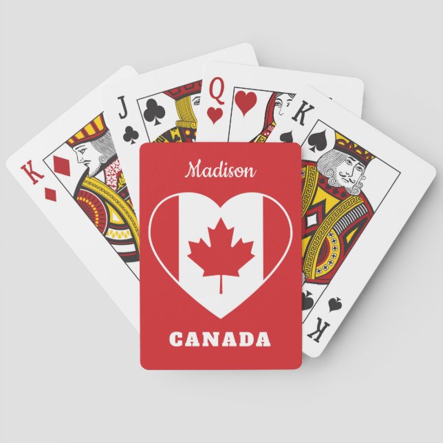 Jeu De Cartes Cartes de jeu nommées faites sur commande d'amour (dos)