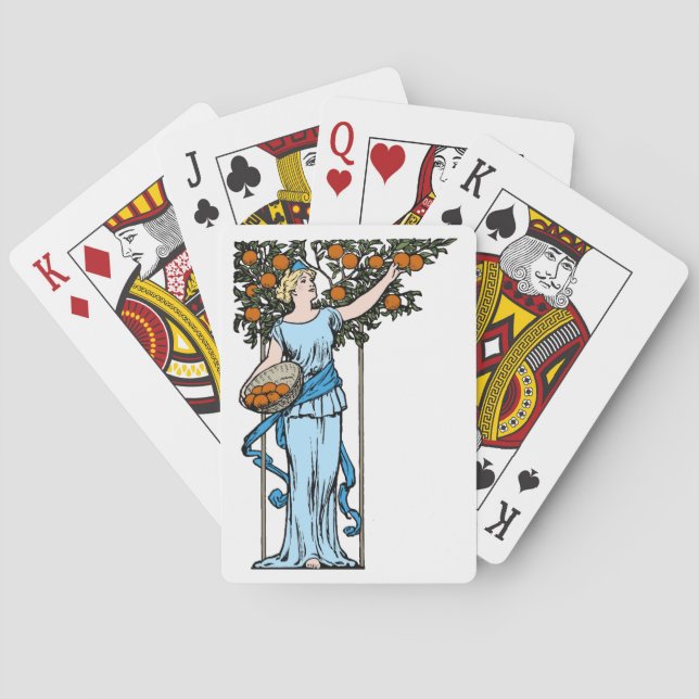 Jeu De Cartes Cartes De Jeu Orange Maiden (dos)