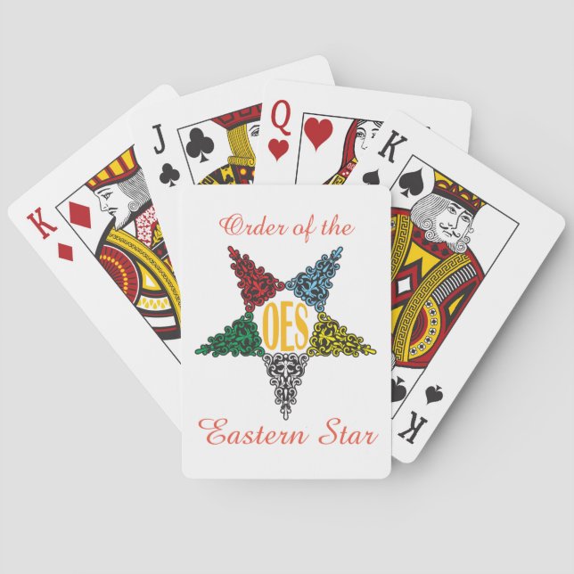 Jeu De Cartes Cartes de jeu orientales d'étoile (dos)