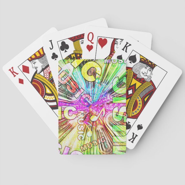 Jeu De Cartes Cartes de jeu orientées musicales (dos)
