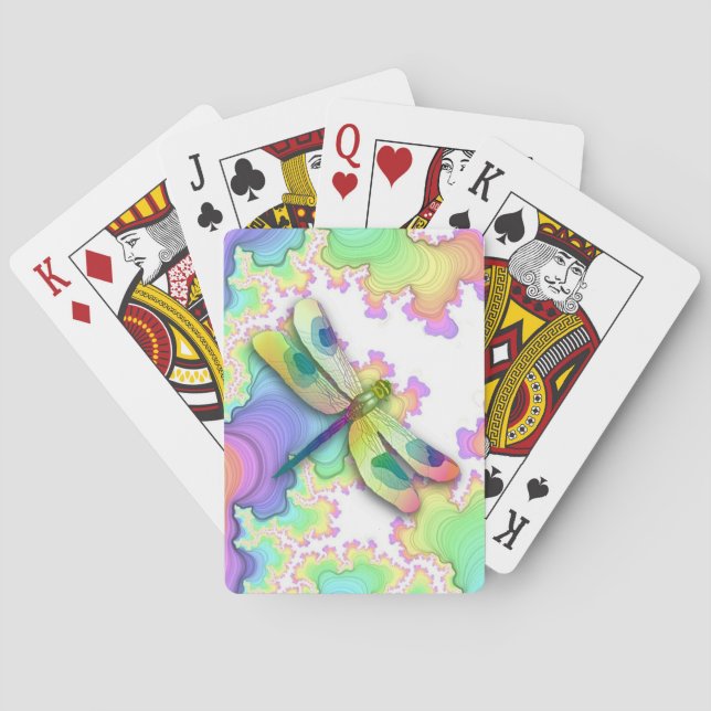 Jeu De Cartes Cartes de jeu Pastel Dragonfly (dos)