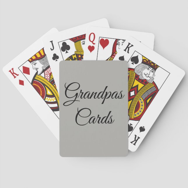 Jeu De Cartes Cartes de jeu personnalisées élégantes de (dos)
