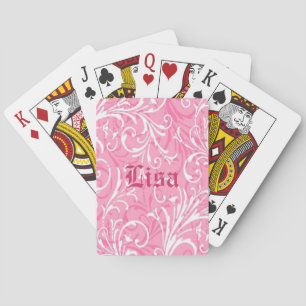 Jeu De Cartes Cartes de jeu personnalisées rose