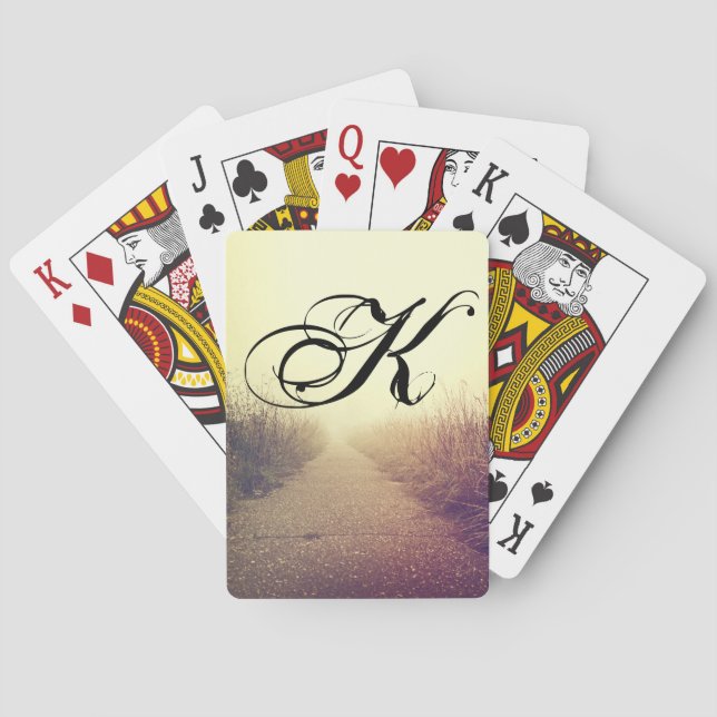 Jeu De Cartes Cartes de jeu personnalisées Sunrise Pathway Walkw (dos)