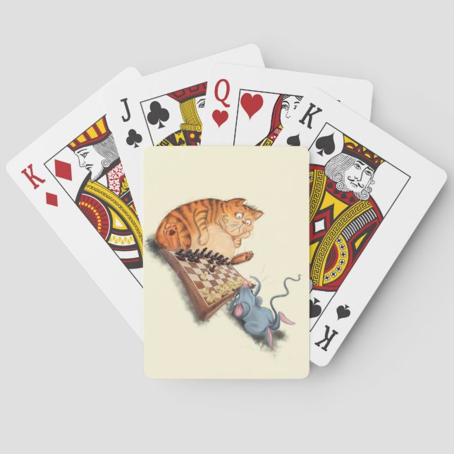 Jeu De Cartes Cartes de jeu pour chat et souris (dos)