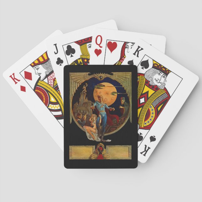 Jeu De Cartes Cartes de jeu pour héros Sci-Fi (dos)