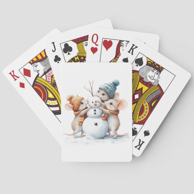 Jeu De Cartes Cartes de jeu pour souris d'hiver (dos)