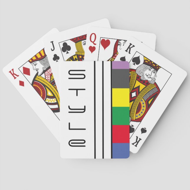 Jeu De Cartes Cartes de jeu pour vélos (élégantes) (dos)