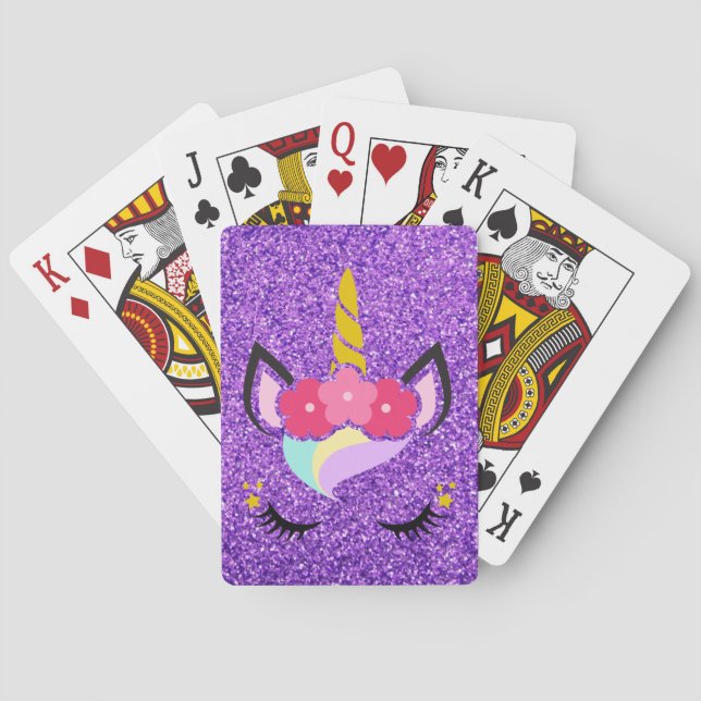 Jeu De Cartes Cartes de jeu pourpres personnalisées de parties (dos)