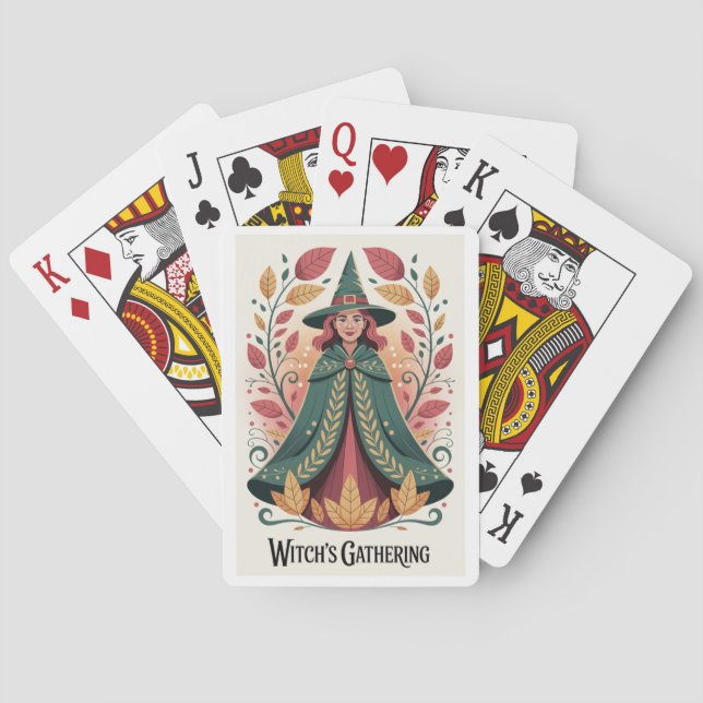 Jeu De Cartes Cartes de jeu Rassembler la sorcière 01 (dos)