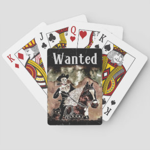 Jeu De Cartes Cartes de jeu Recherchées de cowboy