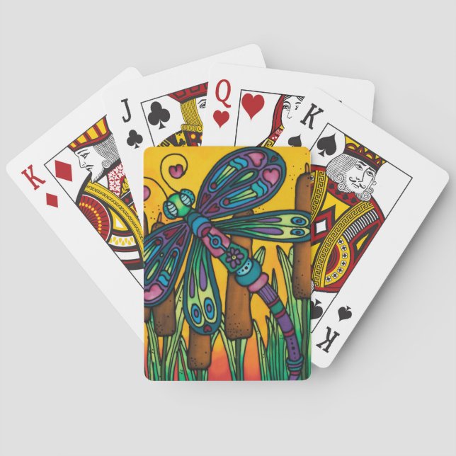 Jeu De Cartes Cartes de jeu : Série de libellule (dos)
