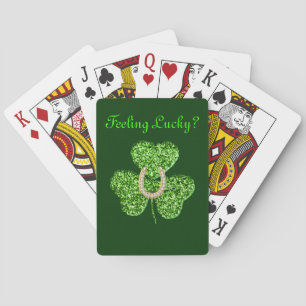 Jeu De Cartes Cartes De Jeu shamrock Et Horseshoe