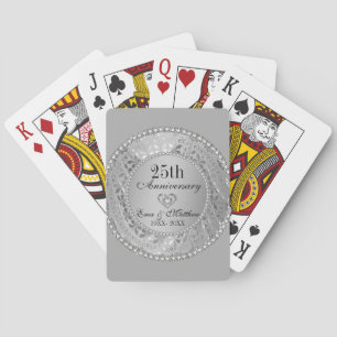 Jeu De Cartes Cartes de jeu Silver Damask