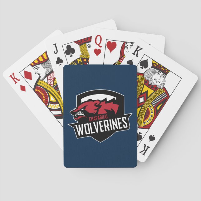 Jeu De Cartes Cartes de jeu standard de ChapLAX Wolverine (dos)
