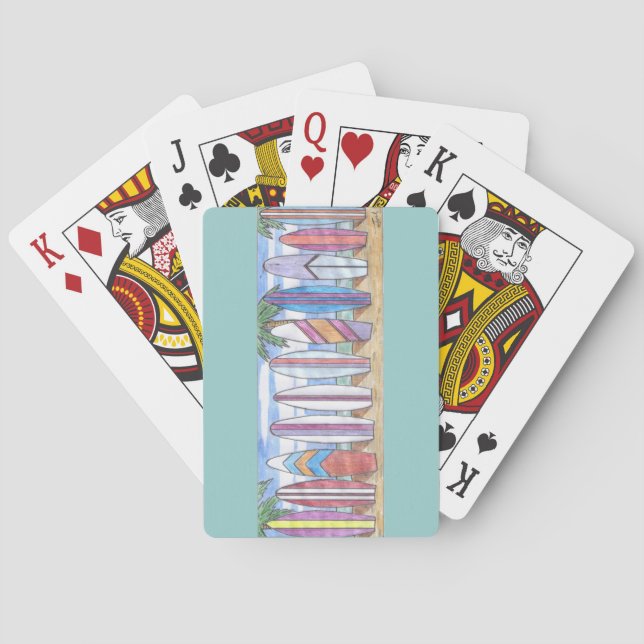 Jeu De Cartes Cartes de jeu SURFBOARDS-1 (dos)