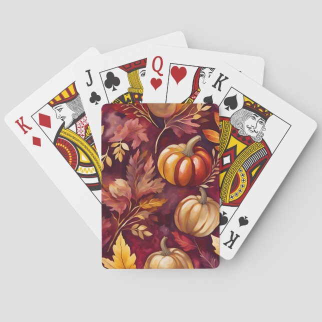 Jeu De Cartes Cartes de jeu Thanksgiving (dos)