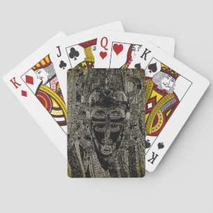 Jeu De Cartes Cartes de jeu tribales de vaudou - magie noire