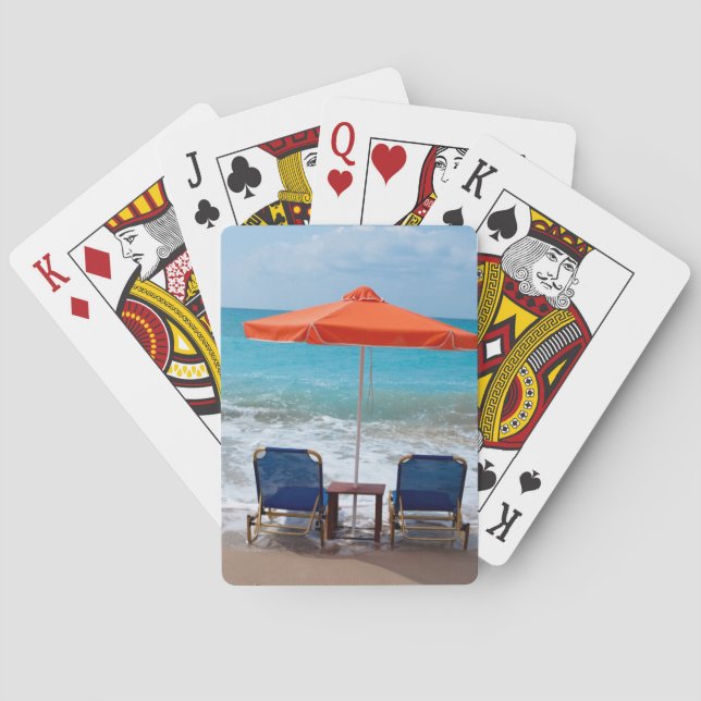 Jeu De Cartes Cartes de jeu tropicales (dos)