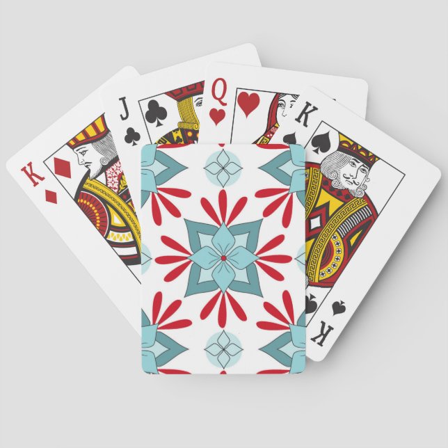 Jeu De Cartes Cartes De Jeu Turquoise De L'Espoir (dos)