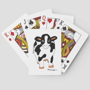 Jeu De Cartes Cartes de jeu Vache Noire et Blanc