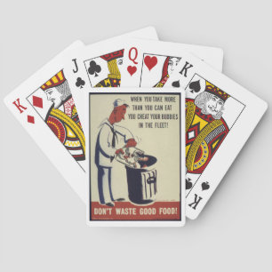 Jeu De Cartes Cartes de jeu vintages de propagande de 2ÈME