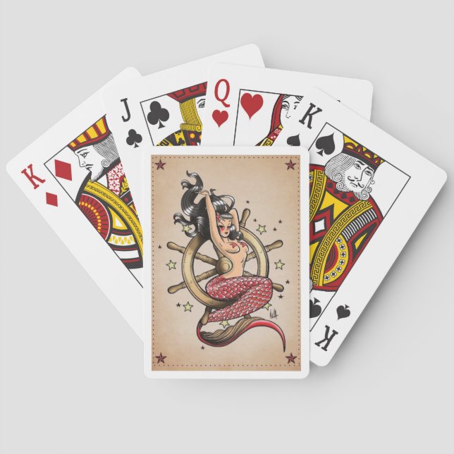 Jeu De Cartes Cartes de la sirène (dos)