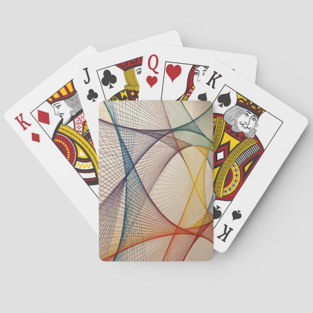 Jeu De Cartes Cartes de lecture d'art Abstraites (dos)