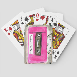 Jeu De Cartes Cartes de lecture de cassettes rétro personnalisée