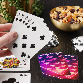Jeu De Cartes Cartes de lecture de conception numérique de coeur