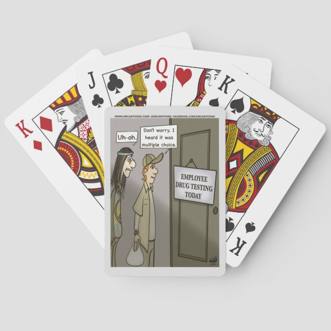 Jeu De Cartes Cartes de lecture de drogues des employés (dos)