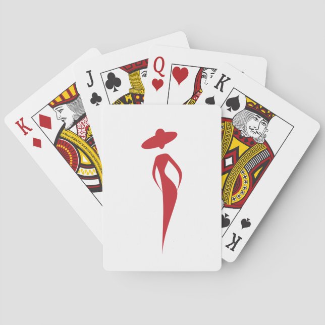Jeu De Cartes Cartes de lecture du modèle rouge (dos)