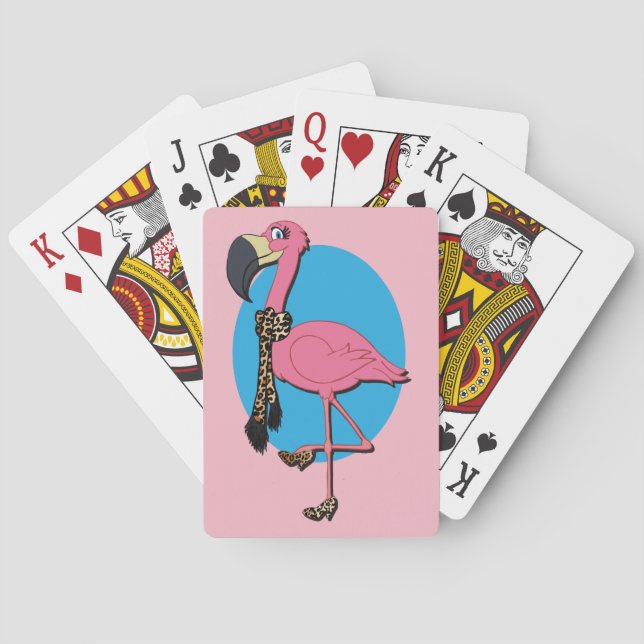 Jeu De Cartes Cartes de lecture Flamant rose, faces d'index stan (dos)
