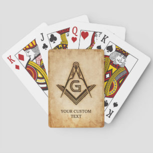 Jeu De Cartes Cartes de lecture maçonniques personnalisées Cad