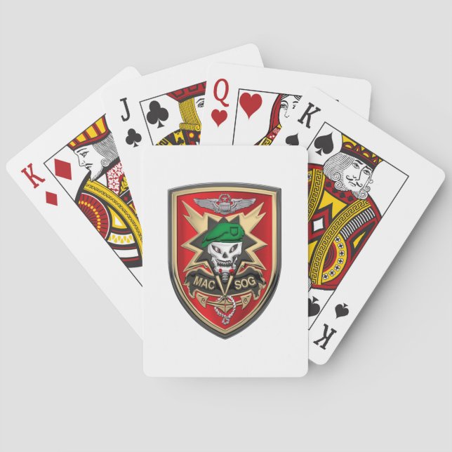 Jeu De Cartes Cartes de lecture MACV SOG (dos)
