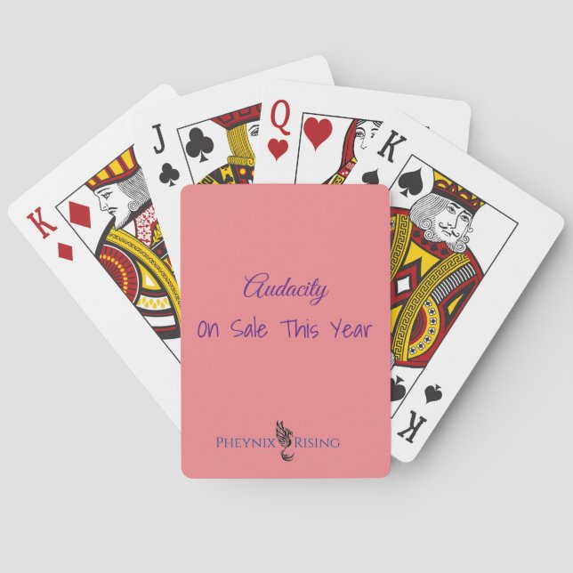Jeu De Cartes Cartes de lecture personnalisées (dos)