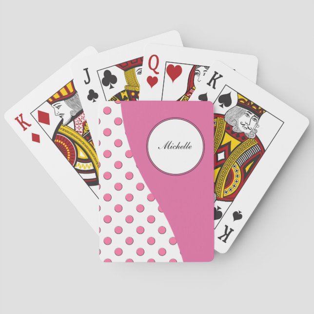 Jeu De Cartes Cartes de lecture personnalisées Monogrammes (dos)