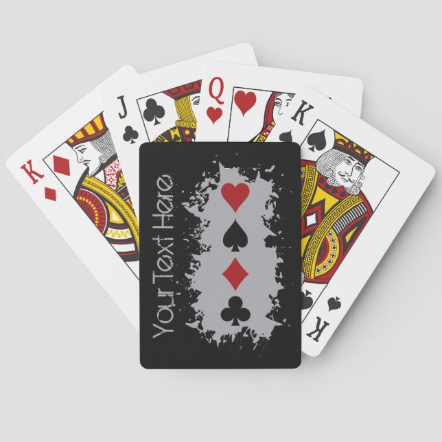 Jeu De Cartes Cartes de lecture personnalisées Splash (dos)