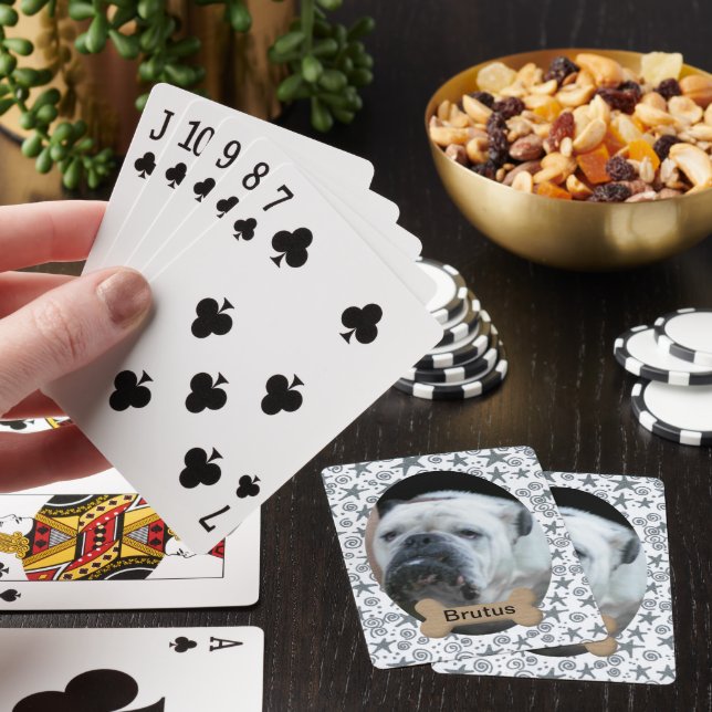 Jeu De Cartes Cartes de lecture photo personnalisées pour chien (In Situ)